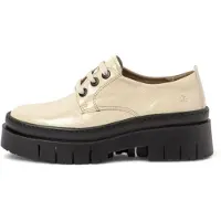 Art för kvinnor. 1195213ZZ003_020 Läderskor 1952 beige (36), Hud, 3 till 5 cm, Nyckelband, Casual