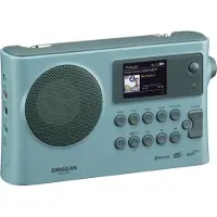 Sangean Internet-bordsradio WFR-28BT DAB+, FM Batteri-laddningsfunktion, Spotify-connect Ljusblå