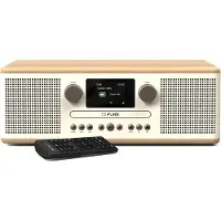 Pure CD-radio Classic C-D6 Cotton White/Oak EU/UK DAB, DAB+, FM Ek, Vit