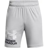 Under Armour Pojkar Tech Logo Shorts, (011) Mod Gray / / Vit, X-Large