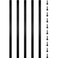 Vevor Trädäcksbaluster, 16-pack metallträspindlar, 29,5"x1" trappbaluster med skruvar, aluminiumlegeringsräcke för trä- och kompositdäck, snygg baluster för utomhustrappdäck, veranda