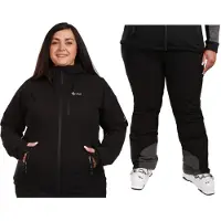 KILPI Valera, Skidjacka, Plus size, Dam, Svart
