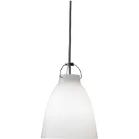 Fritz Hansen Taklampa , Caravaggio P1, dimbara, Vit, Vardagsrum, Glas, Design
