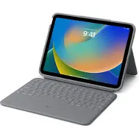 Logitech Rugged Combo 4 Touch - Tangentbord och foliefodral - med pekdyna - Apple Smart connector - QWERTY - brittisk - klassisk blå - för Apple 10.9-inch iPad (10:e generation)