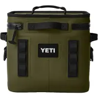 Yeti Hopper Flip 12L Cooler Bag, Olive Green, cool bag with shoulder strap