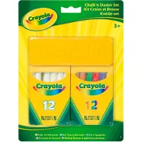 Crayola | Uppsättning av krita | Med en avtorkningsborste