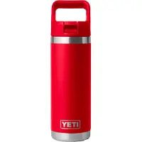 Yeti - Vattenflaskor - Rambler 18Oz Colour Straw Bottle Rescue Red för Unisex - Röd