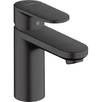 Hansgrohe Vernis Blend handfatkran 100 med lyft-op bottenventil matt svart