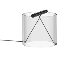 Flos Design bordslampa To-Tie T1, dimbar, Svart, Vardagsrum / matsal, Glas, Design, Bordslampa