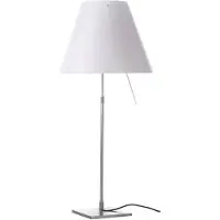 Luce Plan Bordslampa , Costanza, dimbara, Vit, Vardagsrum, Metall, Design