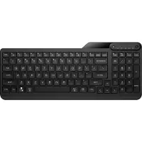HP 460 - Tangentbord - multienhet, snabbkoppling, kompakt med knappsats, 2-zonslayout - trådlös - Bluetooth 5.3 - QWERTY - italiensk - jacksvart