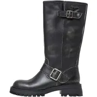 Pepe Jeans för kvinnor. PLS50566 Kane Warm Leather Boots svart (41), Hud, 3 till 5 cm, Ingen, Casual