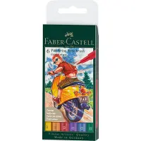 Faber-Castell Tuschpenna Faber-Castell PITT Artist Pen Brush 6-pack
