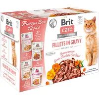 Brit Care Cat Smakbox för Adult-katter Filéer i In gravy 12 x 85 g