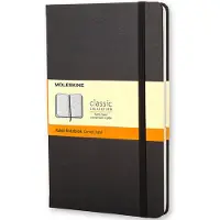 Classic Notebook Large, linjeret, hard cover sort
