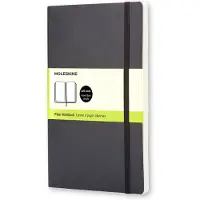 Soft Large Ruled Notebook Black