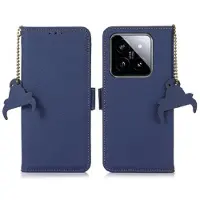 Mtp Products Xiaomi 14 Pro Läder Plånboksfodral med RFID - Blå