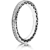 Pandora Sparkle & Hearts ring 190963CZ-50