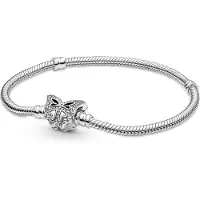 Pandora Moments Butterfly Clasp Snake Chain armband 590782C01-20