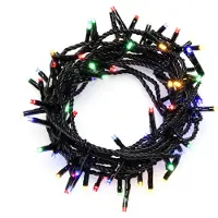 Konstsmide 3632-500 Mikroljusslinga Utomhus 230 V Antal ljuskällor 180 LED Flerfärgad Belyst längd: 5.53 m