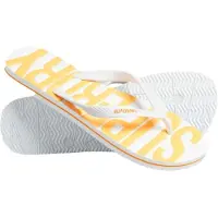 Superdry for man. MF310237A Vegan flip flops white (M), Flat, None, Casual, Beachwear