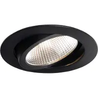 QAZQA Infälld spotlight svart 9,5 cm inkl. LED 1015 lm dimbar IP23 - Gaius