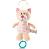 Nici Musiklåda Katt På Rubrikkort Teddy 18 Cm