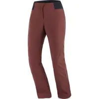 Salomon - Skidbyxor dam - Reason Pant W Rum Raisin för Unisex - Storlek L - Bordeaux