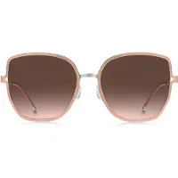 BOSS Nude-frame sunglasses with forked temples and branded chain