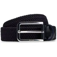 BOSS Bälte 'Clorio' svart / silver