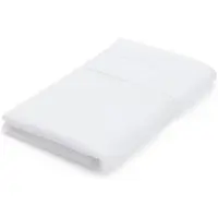 BOSS White cotton guest towel with embroidered logo
