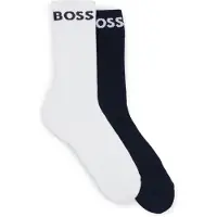 BOSS för män. 50469747 2 par sportstrumpor marinblå, vit (43-46), Hemkläder, Bomull, Marino