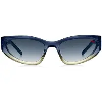 HUGO Two-tone sunglasses in blue and yellow acetate