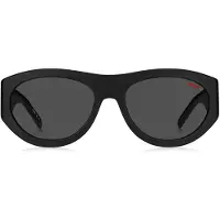 HUGO Black-acetate sunglasses with 3D monogram