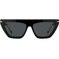 HUGO BOSS Black-acetate sunglasses with gold-tone details