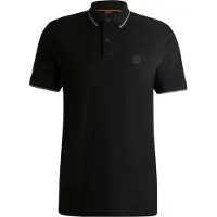BOSS T-shirt 'Passertip' ljusgrå / svart
