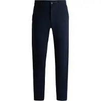 BOSS Satin Chino Navy Blå Mörkblå Storlek W 32