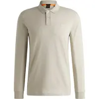 BOSS för män. 50507704 Passerby beige polotröja (XL), Casual, Bomull, Lång ärm