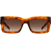 BOSS Havana-acetate sunglasses with Double B monogram