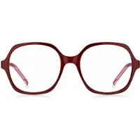 HUGO Red-acetate optical frames with layered temples