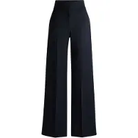 HUGO för kvinnor. 50516143 Himia marinblå byxor (36), Casual, Polyester, Marino