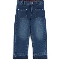 HUGO Kids' relaxed-fit jeans in blue stretch denim