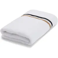 BOSS Cotton bath sheet with signature stripe
