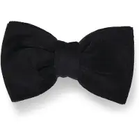 HUGO Bow tie in cotton velvet jacquard