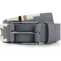 BOSS Equestrian polo belt with embroidered pattern