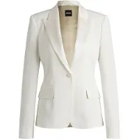 BOSS Slim-fit blazer with single-button closure