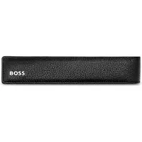 BOSS Grained-leather pen pouch in black