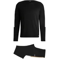 BOSS för män. 50535718 Träningsoverall Balance Lång svart (XXL), Casual, Bomull, Lång ärm
