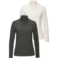 LASCANA T-shirt kräm / khaki