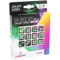 GameGenic Galaxy Series D6-tärningsset (16 mm) Aurora